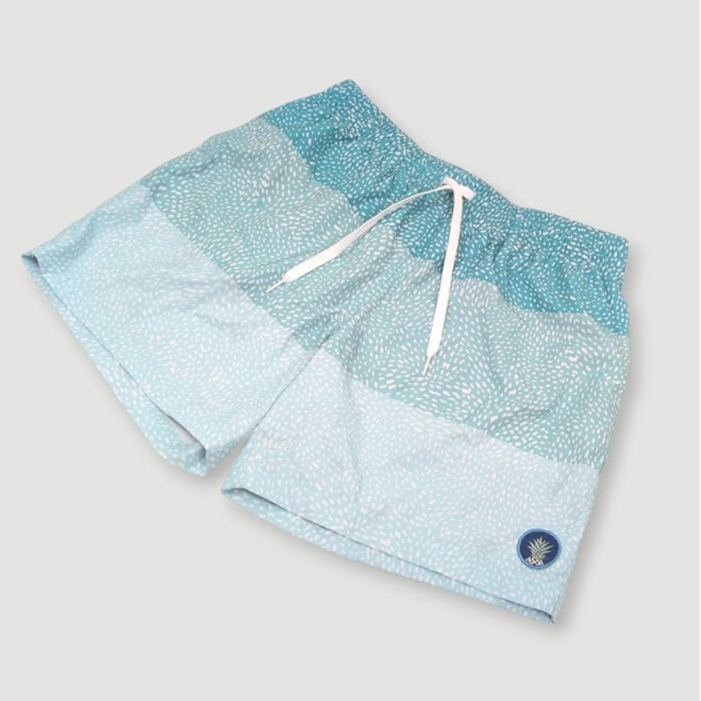 Chubbies Swim Trunks Men Large 5.5" Inseam  Blue‎ Whale Sharks Beachwear Resort